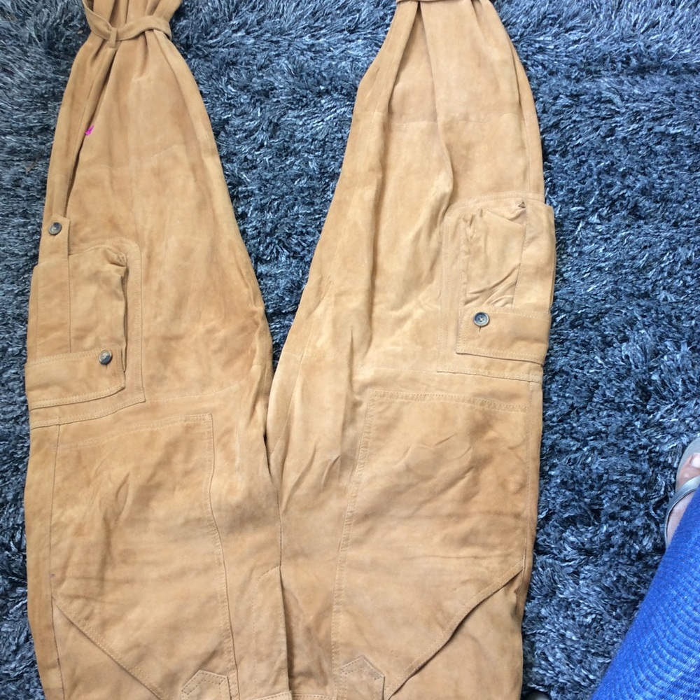 Dolce and Gabanna authentic suede cargo pants